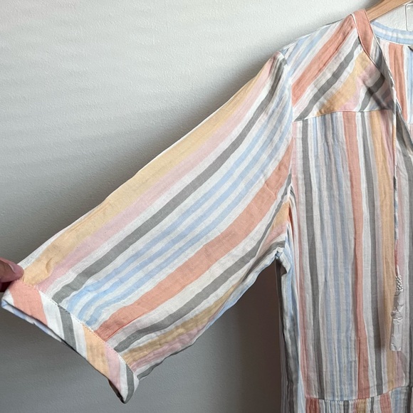 Soft Surroundings Laguna Gauze Midi Tiered Dress - Picture 7 of 15